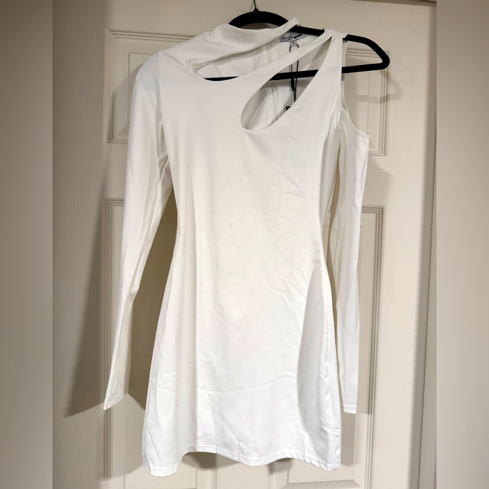 White bodycon dress by FashionNova- never worn; new with tags.